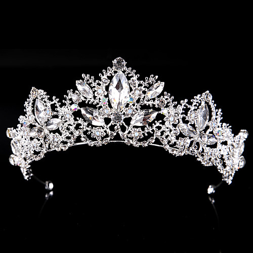 

Alloy Tiaras with Crystals 1 Piece Wedding / Special Occasion Headpiece