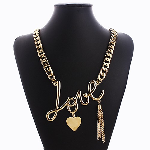 

Women's Collar Necklace Hyperbole Chrome Gold 597 cm Necklace Jewelry 1pc For Festival