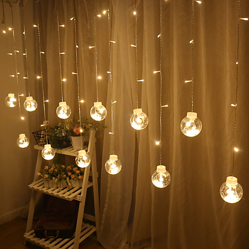 

2.5m String Lights 12 LEDs Warm White White Multi Color Creative Party Decorative EU Plug 1pc