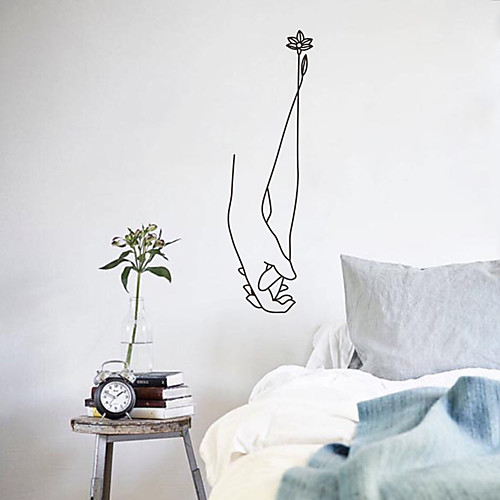 

Geometric Wall Stickers Bedroom, Pre-pasted PVC Home Decoration Wall Decal