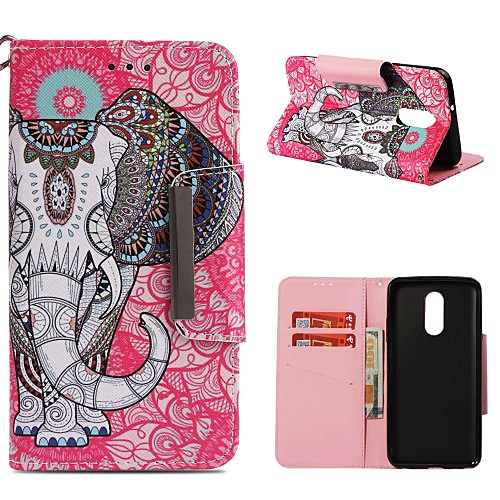 

Case For LG LG Q Stylus / LG Stylo 4 / LG K30 Wallet / Card Holder / Shockproof Full Body Cases Elephant Hard PU Leather