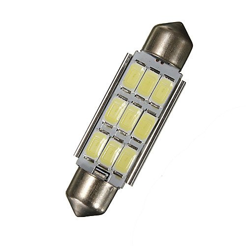 

42MM 1.72Inch Festoon 5630 Chip 9-LED SMD 6000K Map/Dome Light