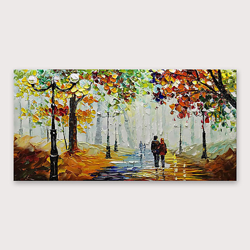 

Oil Painting Hand Painted Horizontal Abstract Modern Stretched Canvas