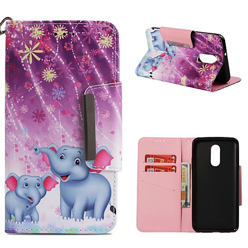 

Case For LG LG Q Stylus / LG Stylo 4 / LG K30 Wallet / Card Holder / Shockproof Full Body Cases Elephant Hard PU Leather