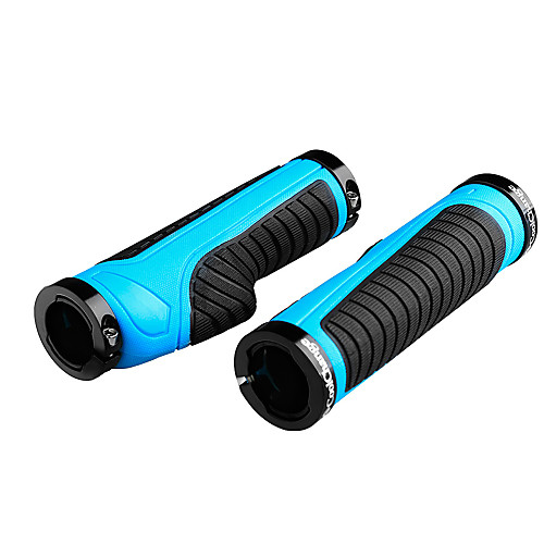 

CoolChange Bike Handlerbar Grips Wearproof Non-Skid Stability Easy to Install Anti-Shock For Road Bike Mountain Bike MTB Cycling Bicycle Rubber Black / Red Black Black / Blue