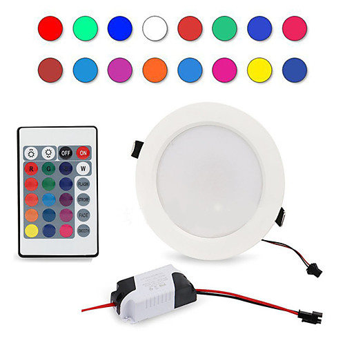 

1pc 5 W 300-500 lm 5 LED Beads Remote Control / RC Dimmable Easy Install LED Downlights RGBWhite 85-265 V Ceiling Commercial Home / Office / RoHS / CE Certified / 90