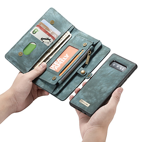 

CaseMe Multifunctional Luxury Business Leather Magnetic Flip Case For Samsung Galaxy S10 5G / S10e With Wallet Card Slot Stand 2-in-1 Detachable Case Cover