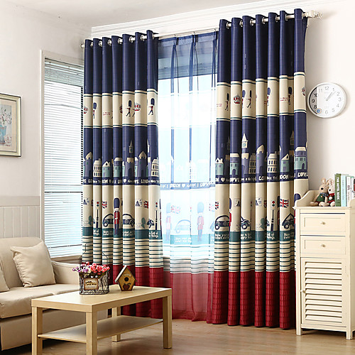 

European Blackout Two Panels Living Room Curtains