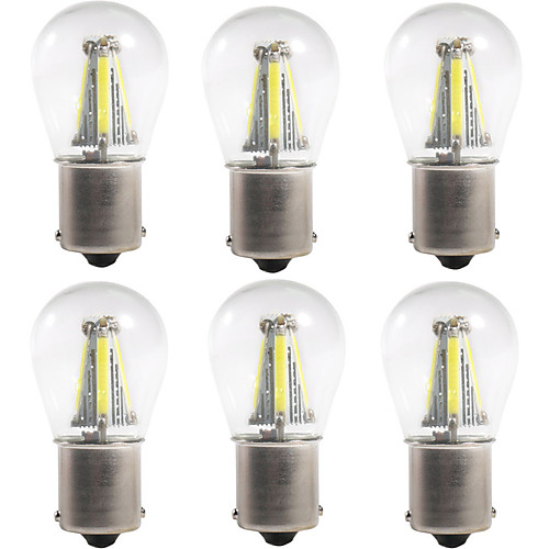 

6pcs 1156 / 1157 Car Light Bulbs 4 W COB 300 lm 4 LED Turn Signal Lights / Brake Lights / Reversing (backup) Lights For universal All years