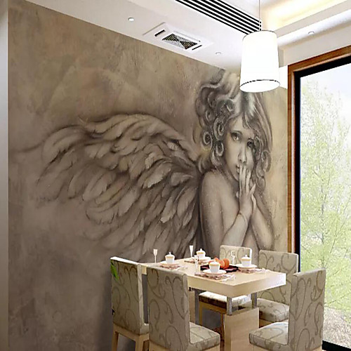 

Mural Wallpaper Wall Sticker Covering Print Adhesive Required Portrait Angel Painting Canvas Home Décor