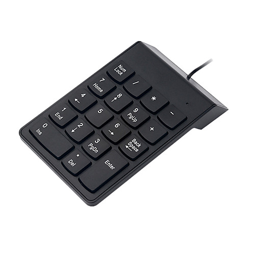 

LITBest s003 USB Wired Numeric Keyboard Office Keyboard Number Keypad 18 pcs Keys