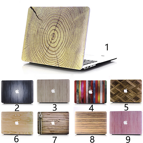 

MacBook Case Wood Grain PVC(PolyVinyl Chloride) for New MacBook Pro 15-inch / New MacBook Pro 13-inch / New MacBook Air 13"" 2018