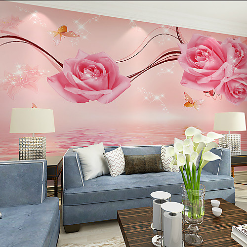 

Mural Wallpaper Wall Sticker Covering Print Adhesive Required Rose Floral Flower Canvas Home Décor