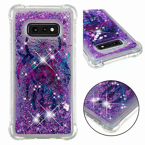 

Case For Samsung Galaxy S9 / S9 Plus / S8 Plus Shockproof / Flowing Liquid / Transparent Back Cover Dream Catcher / Glitter Shine Soft TPU
