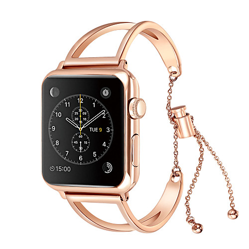 

1 pcs Smart Watch Band for Apple iWatch Series 7 / SE / 6/5/4/3/2/1 Stainless Steel Smartwatch Strap Bling Diamond Jewelry Bracelet Replacement Wristband