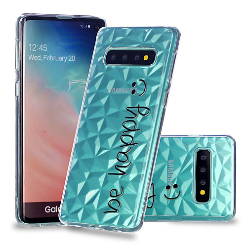 

Case For Samsung Galaxy S9 / S9 Plus / S8 Plus Shockproof / Transparent / Pattern Back Cover Word / Phrase Soft TPU