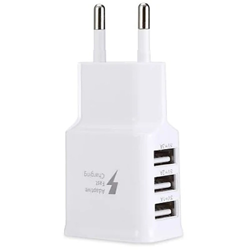 

New Hot Travel 5V 2A 3Ports USB EU Wall AC Adptive Fast charger Adapter for Samsung quick charger portable charger