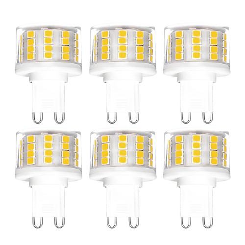 

6pcs 5 W LED Bi-pin Lights 500 lm G9 T 52 LED Beads SMD 2835 Dimmable Warm White Cold White Natural White 200-240 V