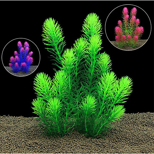 

Fish Tank Aquarium Decoration Artificial Plants Hornwort Anacharis Waterplant Artificial Plants Purple Portable Decoration Plastic 1 2612.5 cm