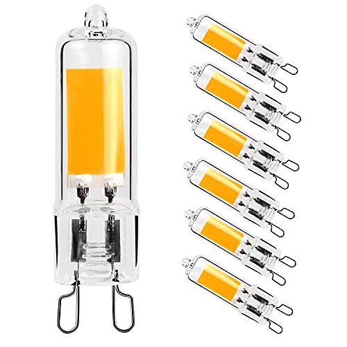 

6pcs 3 W LED Bi-pin Lights 400 lm G9 T 1 LED Beads COB Dimmable Adorable Warm White 220-240 V 110-130 V