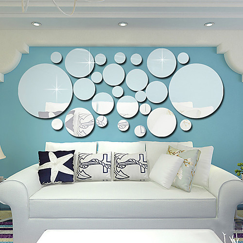 

Decorative Wall Stickers - Mirror Wall Stickers 3D Living Room / Bedroom / Kitchen