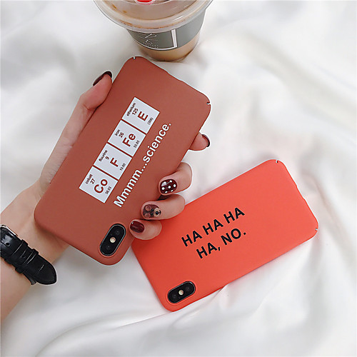 

Case For Apple iPhone XS / iPhone XR / iPhone XS Max Frosted / Pattern Back Cover Word / Phrase Hard PC