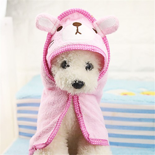 

Dog Towels Blankets Terylene Cartoon Design Cute Cartoon Yellow Blue Pink