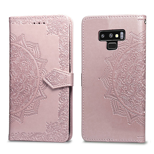 

Case For Samsung Galaxy Note 9 Card Holder / Flip Full Body Cases Solid Colored Hard PU Leather for Note 9