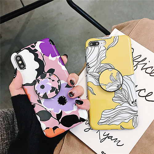 

Case For Apple iPhone XS / iPhone XR / iPhone XS Max with Stand / Ultra-thin / Pattern Back Cover Flower Soft TPU