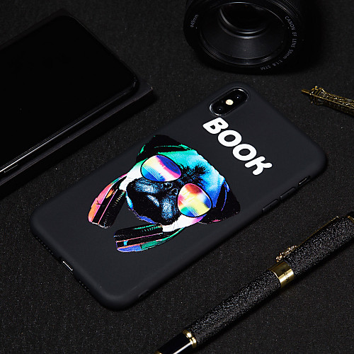 

Case For Apple iPhone XS / iPhone XR / iPhone XS Max Frosted / Pattern Back Cover Dog / Word / Phrase Soft TPU
