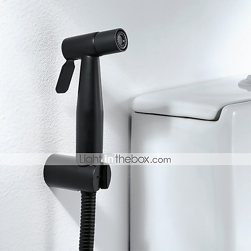 

Single Hole Bidet Black Toilet Handheld High Pressure Cleaning Spray Gun