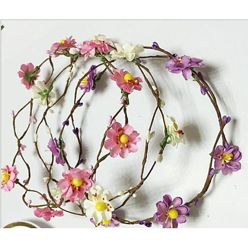

PORON Headdress / Hair Accessory with Floral / Trim 2pcs Wedding / Birthday Headpiece