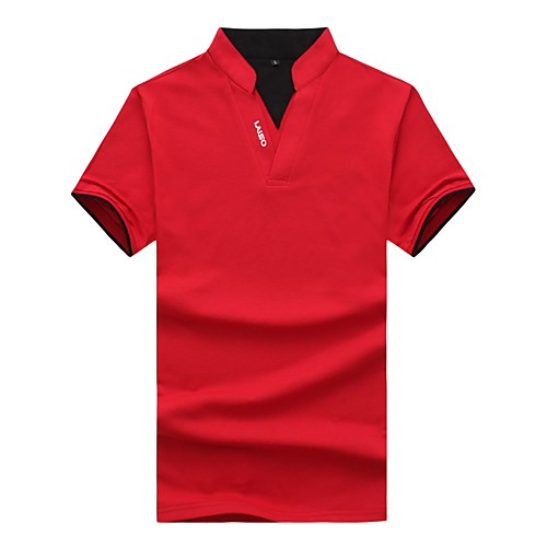 

Men's Polo Solid Colored Tops White Black Blue