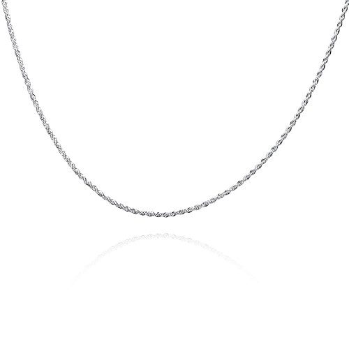

Men's Chain Necklace Classic Mariner Chain Simple Fashion Classic Small Copper Silver Plated Silver 61 cm Necklace Jewelry 1pc For Daily Work