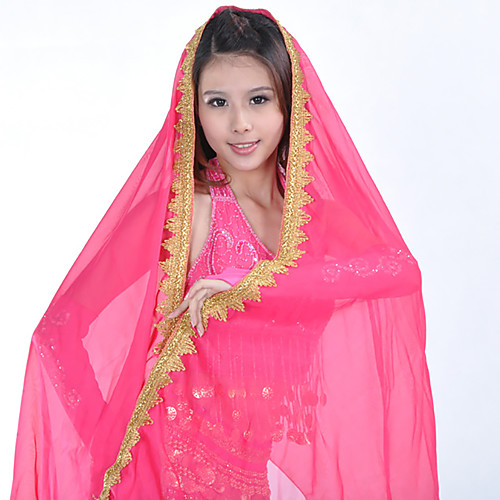 

Belly Dance Veil Women's Training / Performance Tulle Solid Modern Veil