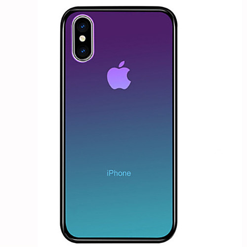 

Phone Case For Apple Back Cover iPhone 11 Pro Max SE 2020 X XR XS Max 8 7 6 Shockproof Color Gradient Hard Tempered Glass
