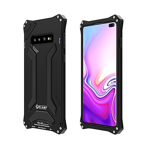 

Phone Case For Samsung Galaxy Full Body Case S10 S10 Shockproof Water Resistant Armor Armor Hard Silicone Silica Gel Metal