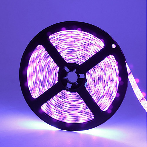 

Waterproof 16.4FT 5M LED Light Strips Flexible Tiktok Lights UV Black Light 395-405nm 2835 8mm LED Flexible Strip DC12V for Indoor Fluorescent Dance Party Stage Lighting Body Paint