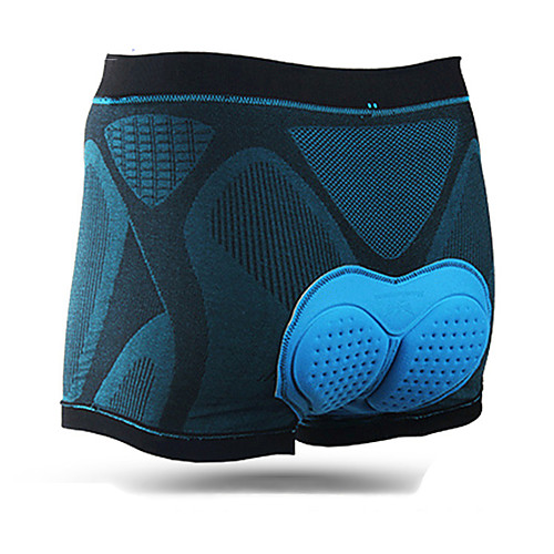 

Mountainpeak Men's Cycling Under Shorts Lycra Bike Underwear Shorts Padded Shorts / Chamois 3D Pad Anatomic Design Moisture Wicking Sports Solid Color Black / Blue Mountain Bike MTB Road Bike Cycling