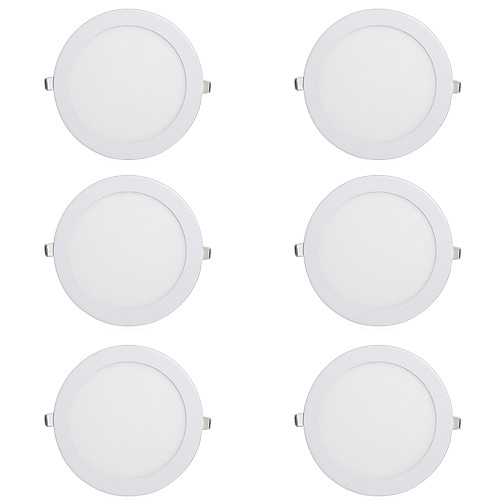 

6pcs 6 W 450 lm 30 LED Beads Easy Install Recessed LED Downlights Warm White Cold White 220-240 V Ceiling Commercial Home / Office