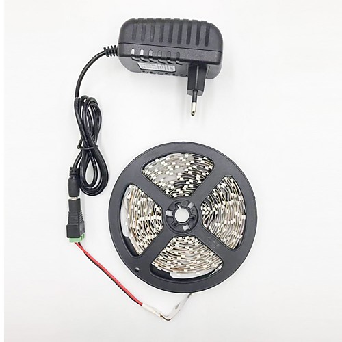 

5M 5050 10mm DC12V 300LED Light Strips Flexible Tiktok Lights with connector bare board is not waterproof white warm white red yellow blue green EU