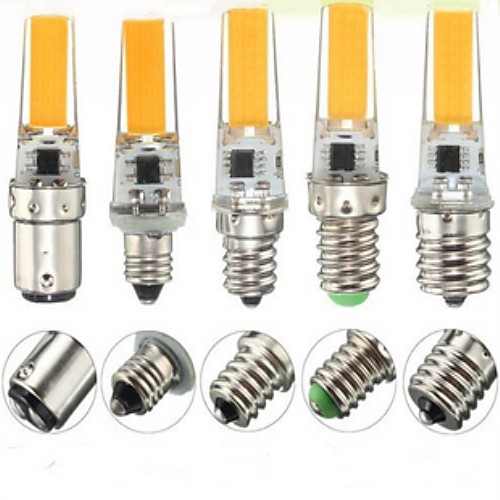 

1pc 3 W LED Corn Lights 450 lm E14 E12 E17 T 1 LED Beads COB Dimmable Decorative Warm White Cold White 220-240 V 110-130 V