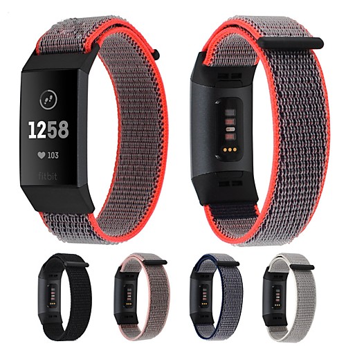 

Ремешок для часов для Fitbit Charge 3 Fitbit Спортивный ремешок / Современная застежка Нейлон Повязка на запястье