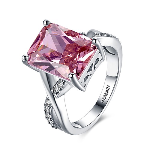 

Women Band Ring Cubic Zirconia Classic Pink Copper Fashion 1pc 6 7 8 9 / Women's / Promise Ring