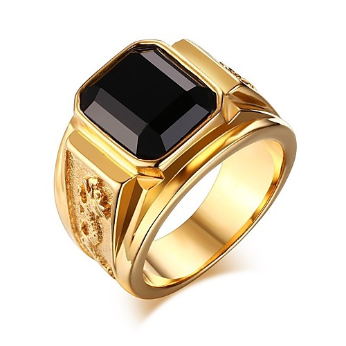 

Band Ring Gemstone Silver / Black Silver-Blue Silver-Red 24K Gold Plated Fashion Vintage Theme Streetwear Hip Hop 1pc 6 7 8 9 10 / Men's