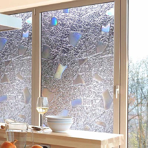 

Window Film & Stickers Decoration Contemporary / 3D Geometric PVC(PolyVinyl Chloride) Window Sticker / Anti-Glare