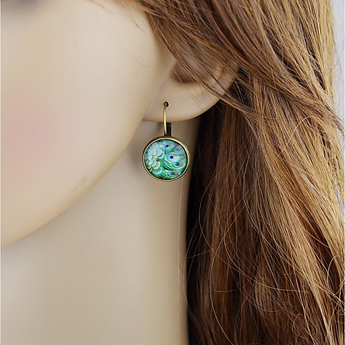 

Women's Drop Earrings Dangle Earrings Retro Feather Peacock Stylish Vintage Earrings Jewelry Bronze / Silver For Daily Date 1 Pair