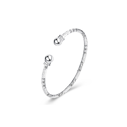 

Men's Bracelet Classic cuff Classic Basic Copper Bracelet Jewelry Silver For Daily Work / Silver Plated