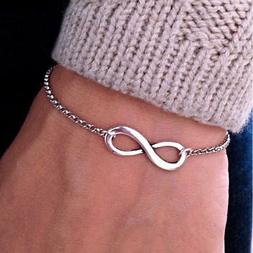 

Women's Silver Gold Black Pendant Bracelet Vintage Style Infinity Punk Alloy Bracelet Jewelry Gold / Black / Silver For Daily Ceremony