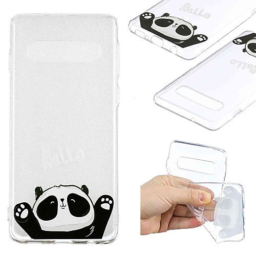 

Case For Samsung Galaxy S9 / S9 Plus / S8 Plus Transparent / Pattern Back Cover Panda Soft TPU